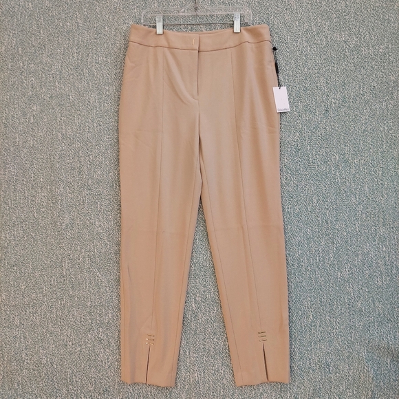 Calvin Klein Straight Leg High Rise Ankle Pants - Picture 4 of 10